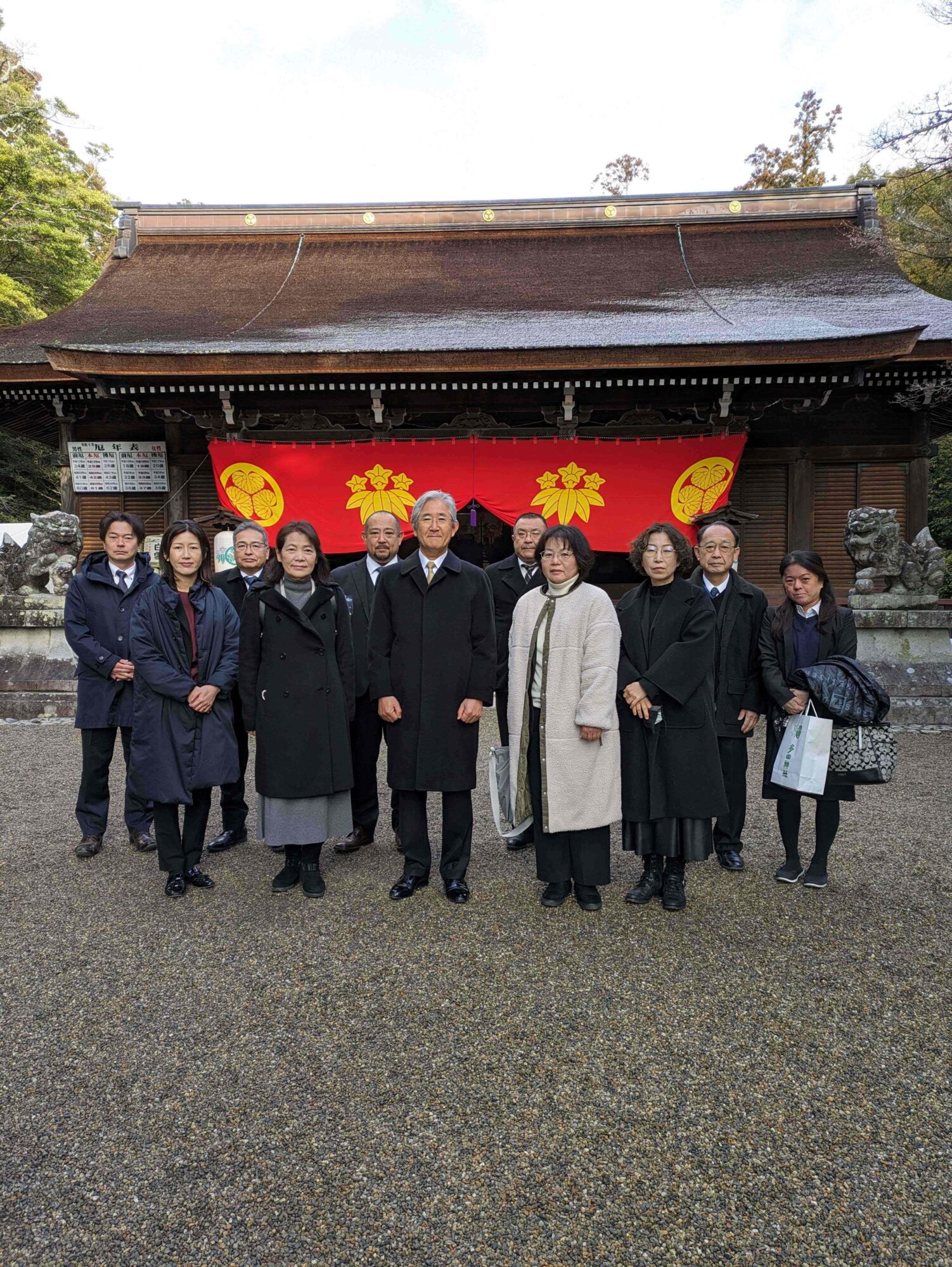 多田神社で安全祈願をいたしました。